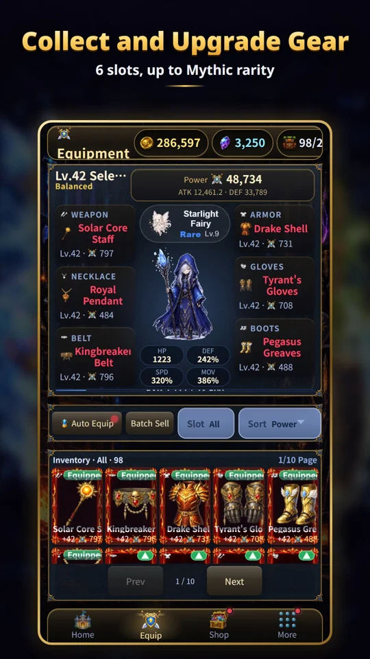 Collect and enhance gear